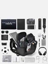 防震デザインのリュックサック【パソコン用・男女兼用・通勤・旅行向け・多ポケット】