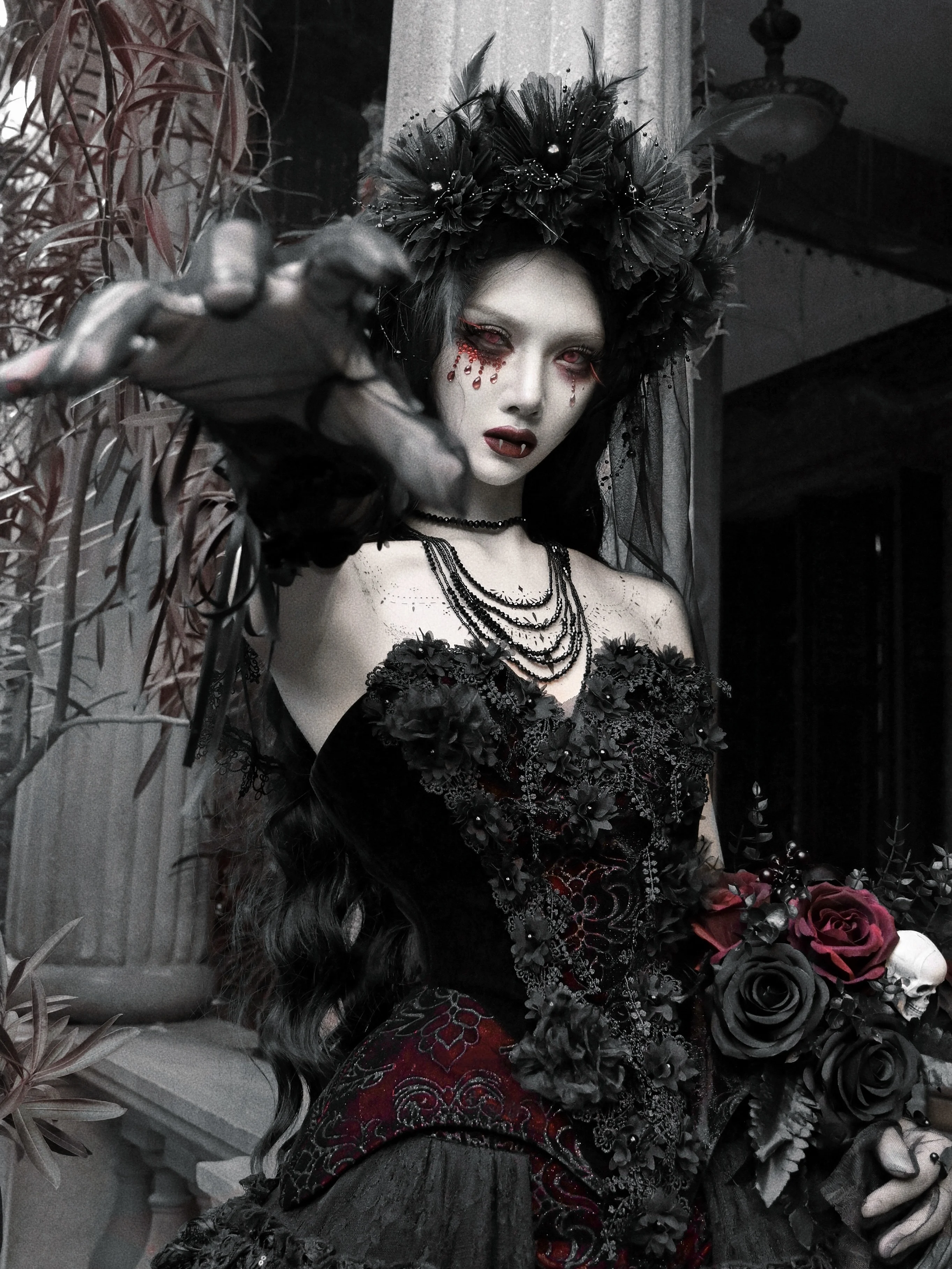 ゴシックスタイルの花嫁用ヴェール：暗黒系デザインが冬に最適な理由