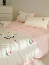 夏用アイスシルク素材ベッドカバー【クール感・水洗可能・真シルク・ベッドシーツ・枕カバー付き】（セットアップ対応）