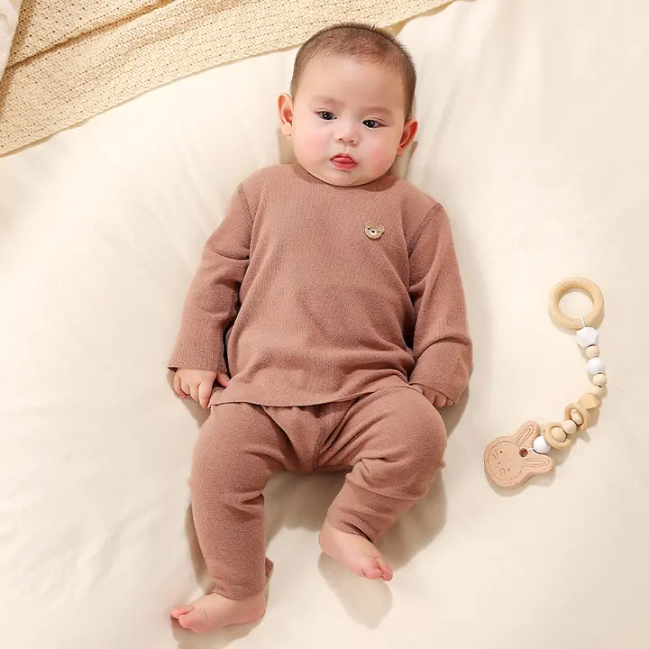 極上の柔らかさの子供用保温インナーウェア【冬用・長袖・秋パンツ・家着】（セットアップ対応）