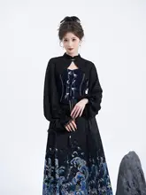オリジナルデザインの織金風波模様マーメイドスカート【春夏用・極上の柔らかさ】（セットアップ対応）