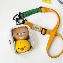 透明素材のぬいぐるみ収納バッグ【小型・展示用・掛けるタイプ】