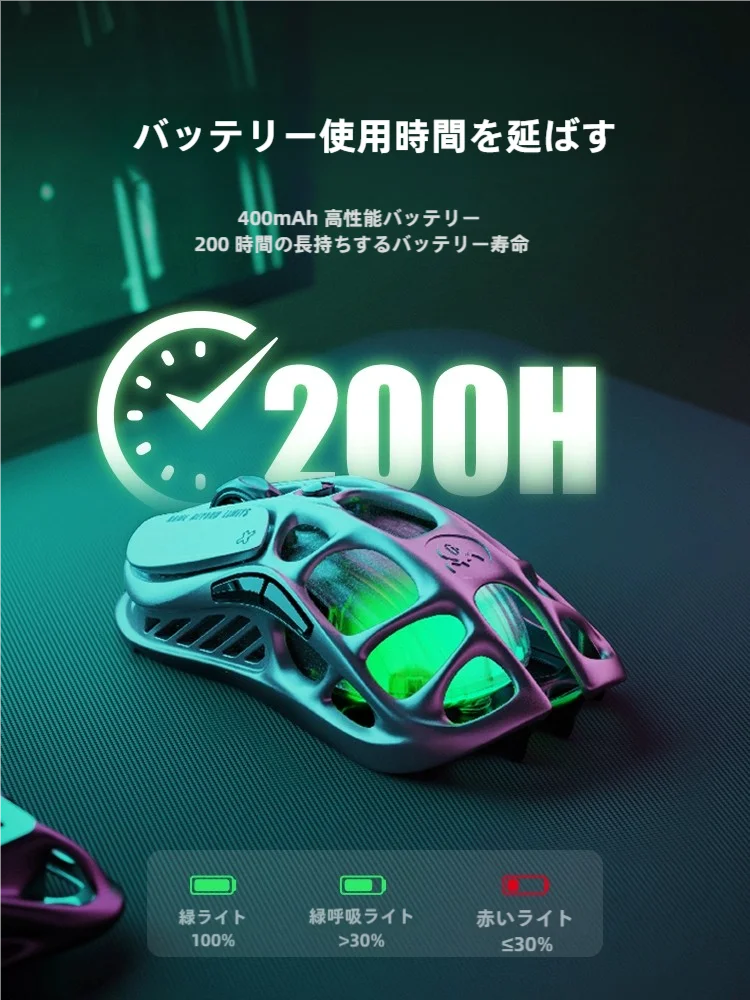 ワイヤレス・ホールディングデザインのゲーミングマウスM1：Bluetooth対応でデスクワークとゲーム両立を実現