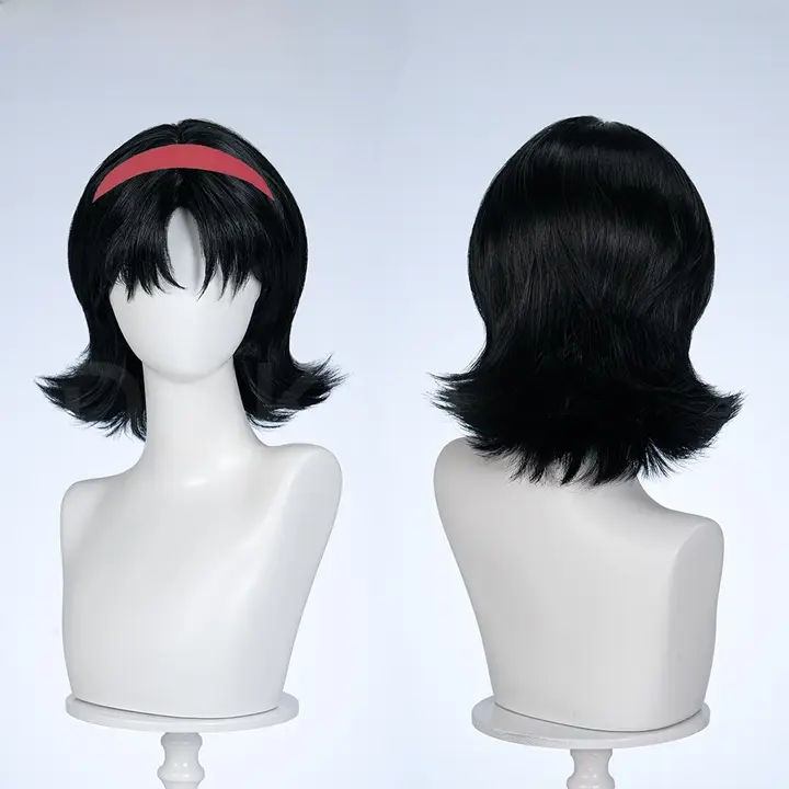 未麻コスプレウィッグ【ショートヘア・ふわふわ前髪・逆立ちスタイル】