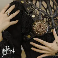 深紅の月冕の発光飾品【蒸気の大陸・シャロンシリーズ】