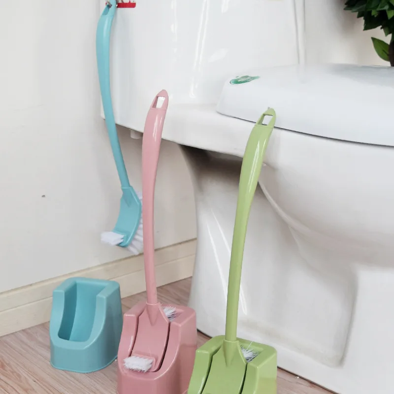 トイレ用ロングハンドルブラシセット：免打孔で簡単収納可能なソフト毛ブラシの実用性