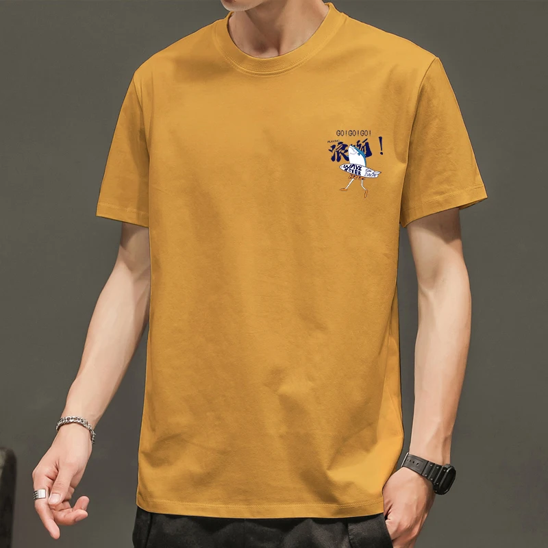 ネイビーTシャツ メンズ：夏の日常着に最適なコットンプリントTシャツの選び方