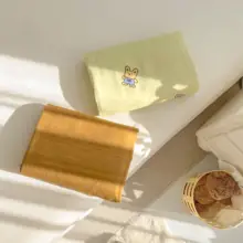 抹茶風 カワイイデザイン オーガニックコットン製 ダブルレイヤーシーツ【動物柄・韓国スタイル】