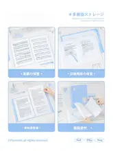 L型ファイル A4 透明 差し替えポケット 書類 テスト 収納 整理 文具 「Planwith」