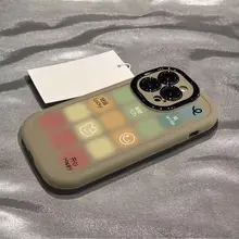 スマホケース iPhone15pro max 対応 ソフトケース 衝撃吸収 シリコン カラフルチェック