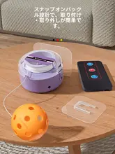 屋内用ピックルボールリバウンドトレーニング器具【電動リモコン・夜光機能・2人用】