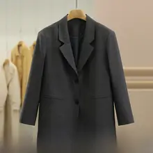 エレガントなデザインのゆったりフィットジャケット【女性用・冬用・シンプルスタイル】