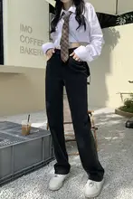 ハイウエストストレートデニムパンツ【細身・スリムフィット・春秋用】