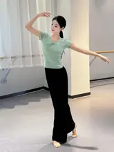 ダンスウェア【短袖・中国舞・古典舞・現代舞用・練習着】（セットアップ対応）