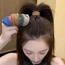 高弾力シームレス超幅広ヘアゴム【ポニーテール用・頭飾り】
