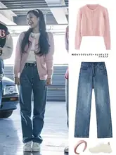 高腰ヴィンテージ風デニムワイドパンツ【春秋用・フィット】（セットアップ対応）