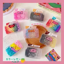 可愛いジェリーカラーのヘアゴム【使い捨て・ロングタイプ・女の子用】（セットアップ対応）