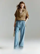 コットン使用のストレートシルエットデニムパンツ【感・ヴィンテージスタイル】