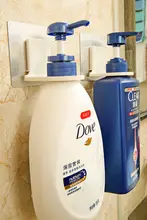 穴あけ不要の粘着式ボトルホルダー【シャンプー用・洗面液用】