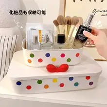 デスクトップ収納ボックス【防塵カバー付き・家庭用・化粧品整理に最適】
