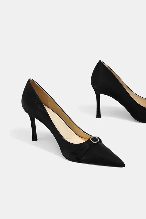 快適な履き心地！シンプルデザインのハイヒール【女性用・カジュアル・ポイントトゥ】