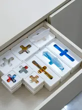 多機能収納ボックス【引き出し用・クロス口デザイン・玄関整理用】