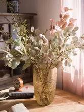 フェイクグリーンプランツ ユーカリの葉 フラワーアレンジメント リビング 花生け 装飾 多色系