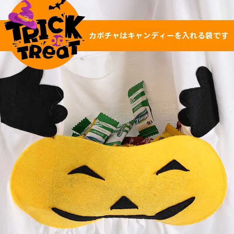 ハロウィン用犬用コスチューム パンプキン＆ゴーストデザインの写真撮影対応セット
