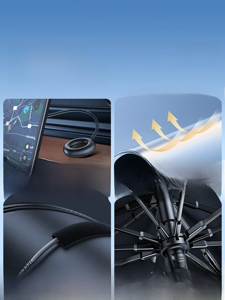SmartDevil 車載用フロントガラスサンシェード【遮光・UVカット・小米SU7対応】