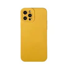 スマホケース シリコン 無地 イエロー シンプル iPhone 16 15 14 13 12 11 Xs Xr 8 対応 「Benefit」