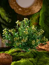 フェイクフラワー 草 生态的な壁面装飾 緑の植物 プラスチック素材 高級感あふれる