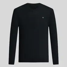 Vネックセーター【秋冬用・純羊毛・保温性】