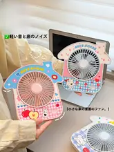 USB充電式ミニデスクファン【ポータブル・学生活動・オフィス用】