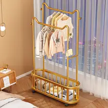 金属製ハンガーラック【ベッドルーム・バルコニー用・収納・衣類干し】
