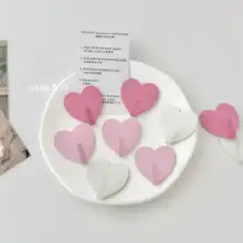 ピンクハートの穴あけ不要強力粘着フック【壁面装飾・収納用】