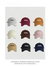 刺繍入りコーデュロイキャップ【ユニセックス・秋冬用・カジュアル・小顔効果】