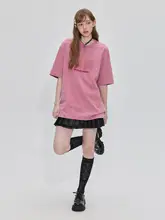 刺繍入りショートスリーブTシャツ【レディース・ヴィンテージ風・コットン100%・夏用】