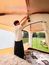 大空間の二室一リビング仕様！ポータブル折りたたみテント【二重構造・防晒・防雨】