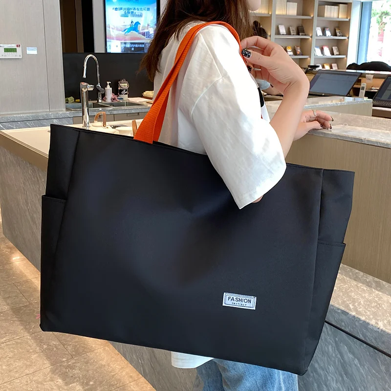 大容量トートバッグ【旅行用・収納便利・男女兼用】