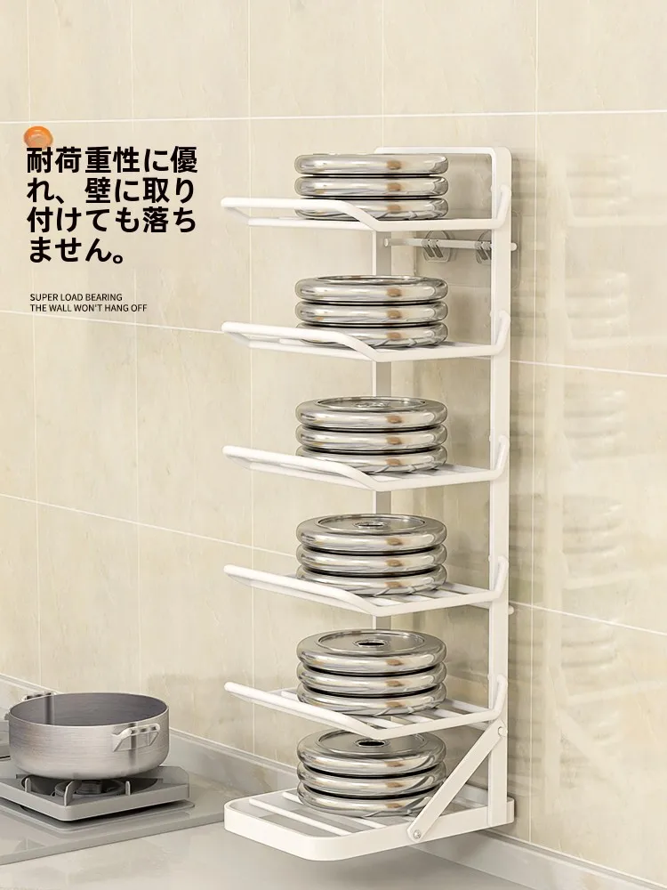 折りたたみ式キッチン収納ラック：広い作業台を実現するマルチ機能壁掛け設計