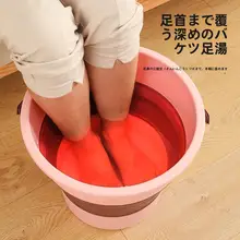 携帯式折りたたみ式プラスチック水桶【アウトドア・車載用・厚手・洗車用】