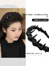 真珠光沢のあるメッシュヘッドバンド 2025 新しいスタイル