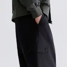 ストレートカットワークパンツ【メンズ・ゆったりデザイン・春夏用】