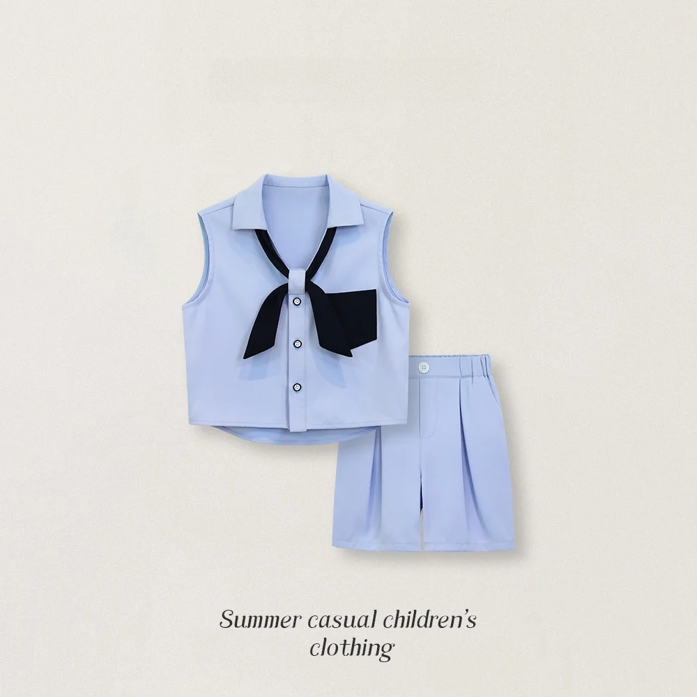 1歳 寝る 時 に 着せる 服 の おすすめ：念童娇 夏季無袖シャツ＆ショートパンツ セット