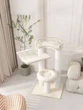天然木製キャットタワー【多層階・キャットハウス・展示用】