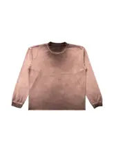 ウォッシュ加工の長袖Tシャ  ツ【極上の柔らかさ・クリエイティブデザイン】