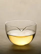 耐熱ガラス製 公道杯【大号・分茶器・雀嘴デザイン】