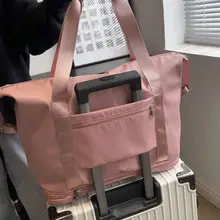 大容量二層式旅行用衣類収納バッグ【防水・学生用・拡張可能】