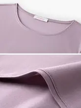 薄手暖かさの長袖Tシャツとパンツ【秋冬用・ラウンドネック】（セットアップ対応）