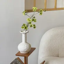 フェイクフラワー 金鶏菊【グリーン・シルク素材・インテリア装飾用】